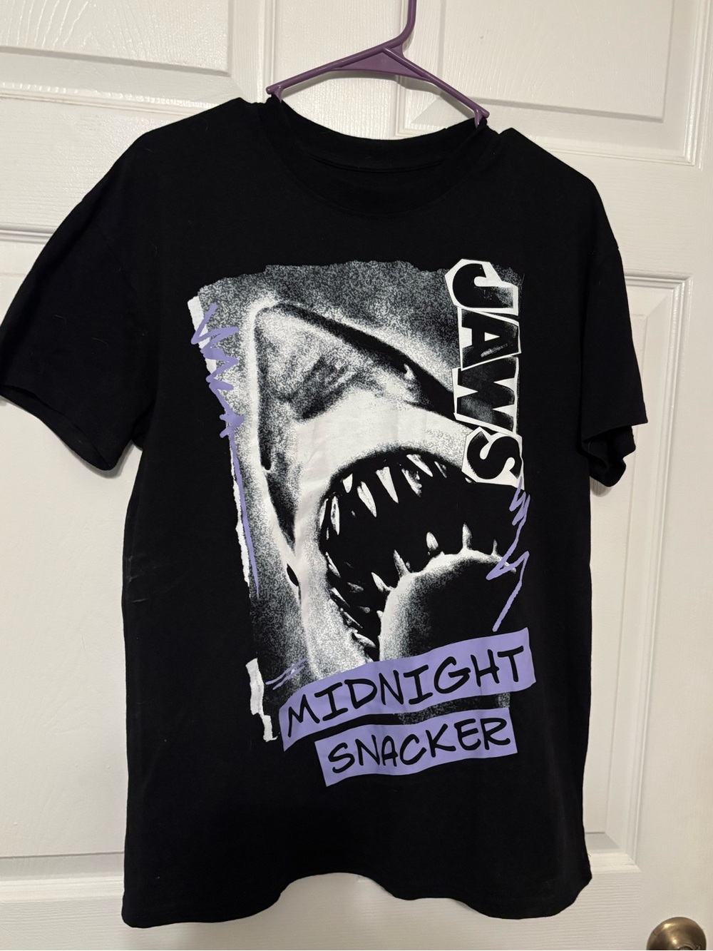 Jaws Midnight Snacker Black Graphic Tee